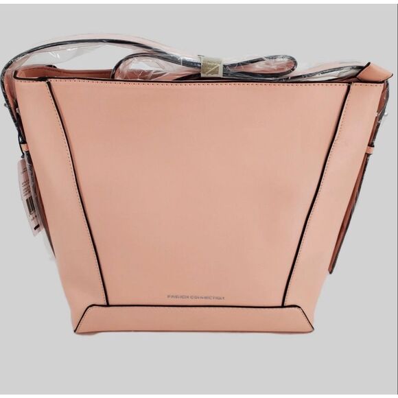 French Connection Mellow Peach Olympia Bucket Shoulder Bag - Picture 2 of 8